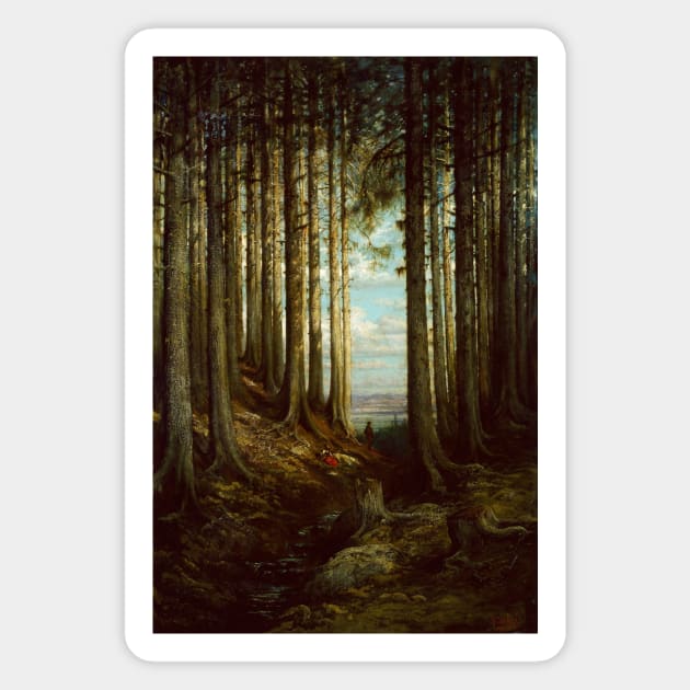 Alpine Scene by Gustave Dore Magnet by Classic Art Stall